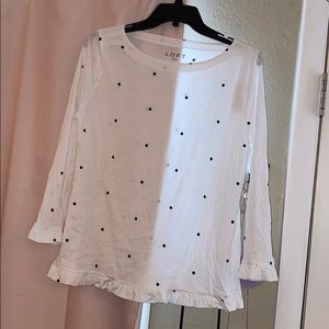 Ruffle sleeve tee
